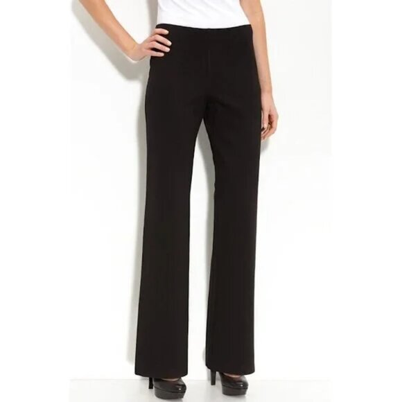 Eileen Fisher - Straight Leg (WIDER LEG) Ankle Pants in Viscose Stretch Ponte, S - Picture 2 of 12